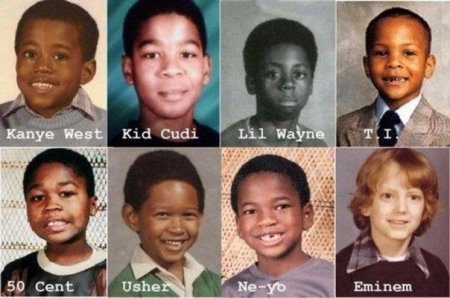 Знаменитые рэперы США в детстве. Фото