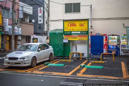 Культура автопарковки в Японии. ФОТО