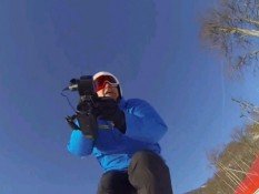 Видео экстремального горнолыжного спуска на Олимпиаде в Сочи