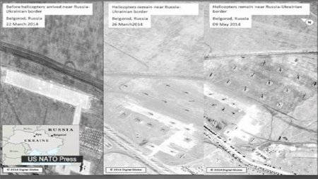 Снимки НАТО: российские войска до сих пор у украинской границы