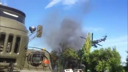 Видео с Блок-поста под Волновахой