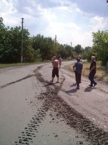 Разрушения в Миусинске - район Красный Луч (фото)