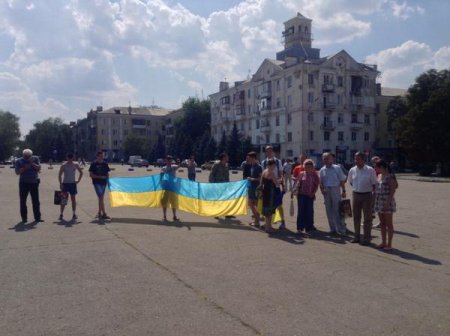 В Краматорске валят Ленина (фото)