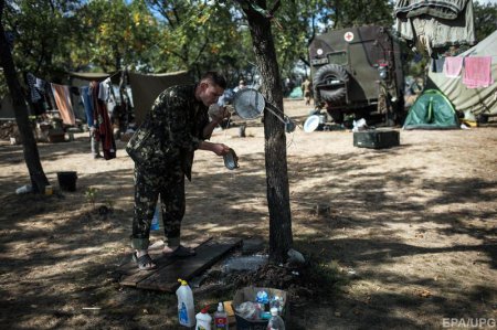 Лагерь ВСУ в зоне АТО (фото)