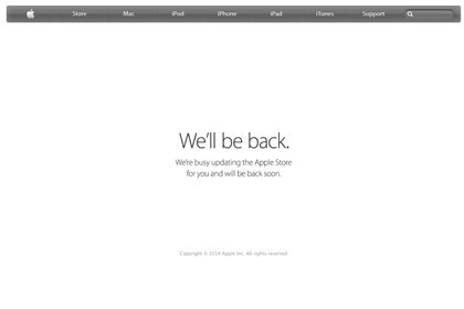 До презентации нового iPhone Apple закрыла онлайн-магазин
