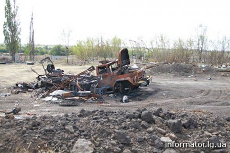 Поселок Победа в луганской области после обстрелов (фото)