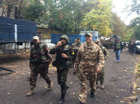 Андрей Парубий попал под обстрел ГРАДами под Дебальцево (фото)