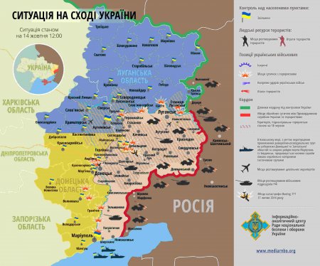 Ход войны на Донбассе. КАРТА