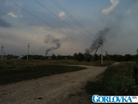 Снаряды и разрушения в городе Горловка (фото)