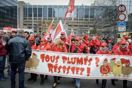 Брюссель сегодня один сплошной протест: улицы в огне, массовые беспорядки