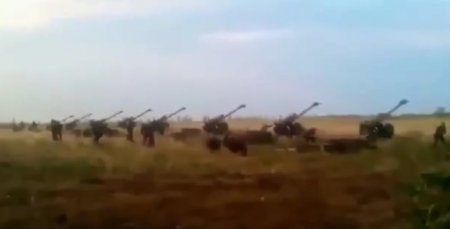 Залп по российским боевикам. ВИДЕО