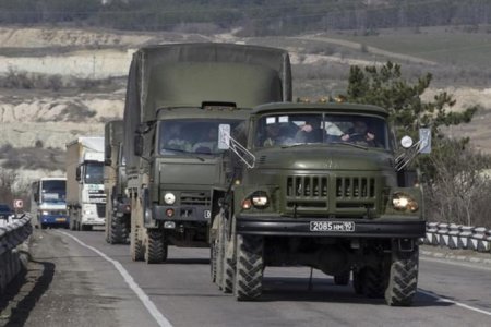 В Луганcкую область зашла колонна российской военной техники