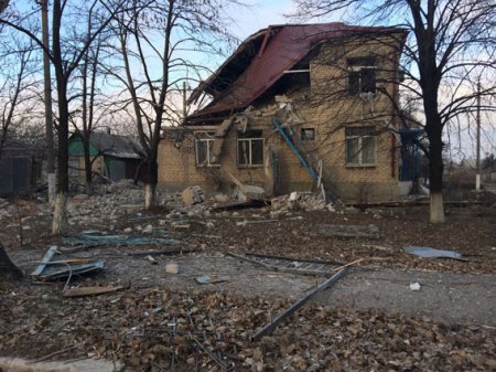 Город Дебальцево после ночных обстрелов. ФОТО