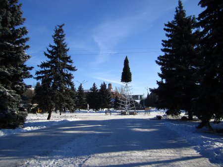 Жизнь в Горловке - денег и еды нет, но есть Новогодняя елка