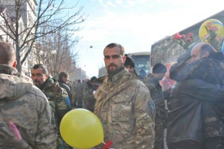 Закрпатье встретило солдат ВСУ из под Луганска (фото)