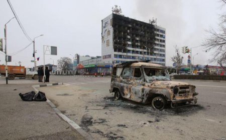 Грозный после вчерашних боев (фото)