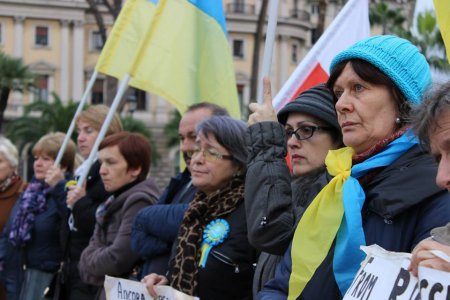 В Италии прошел митинг в поддержку Украины