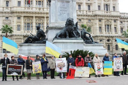 В Италии прошел митинг в поддержку Украины