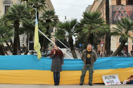 В Италии прошел митинг в поддержку Украины