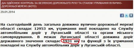 После начала войны на Луганщине увеличилась протяжность дорог, которые отремонтируют за 400 государственных млн.