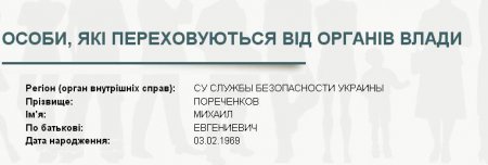 Актера Пореченкова СБУ объявила в розыск