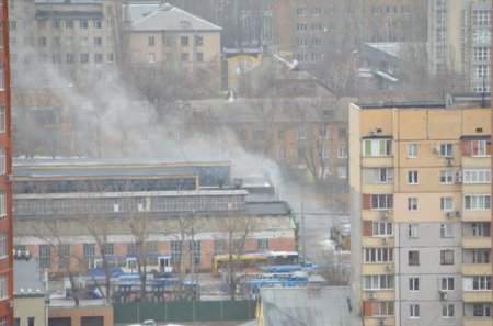 Донецк. Последствия обстрела в ночь на 01.02.2015. ВИДЕО