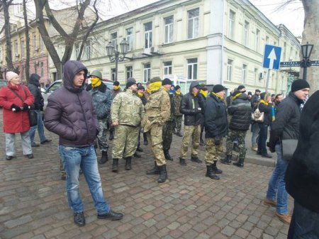 Одесская Самооборона протестует из-за ареста лидера Автомайдана