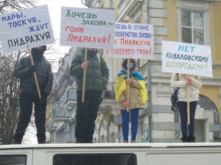 Одесская Самооборона протестует из-за ареста лидера Автомайдана