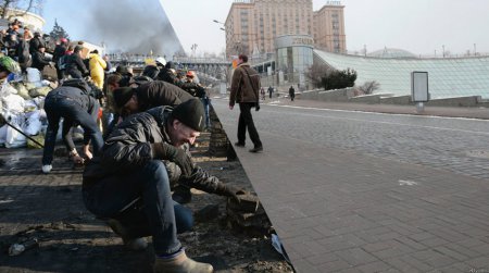 Майдан сегодня и год назад. ФОТО