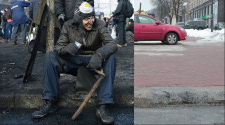 Майдан сегодня и год назад. ФОТО