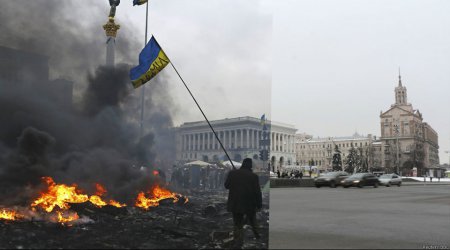 Майдан сегодня и год назад. ФОТО