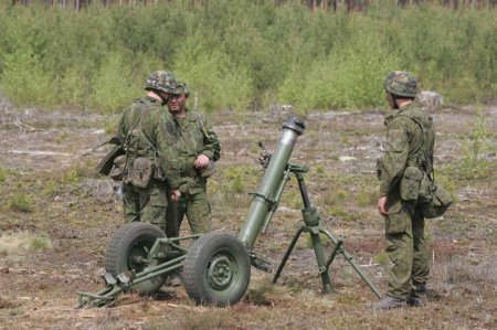 Возле Мариуполя боевики бьют из не отведенных согласно Минску-2 крупнокалиберных минометов