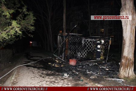 В оккупированном Крыму сгорел МАФ «Приватбанка». ФОТО