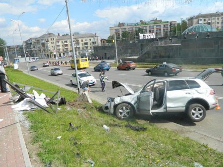 В центре Винницы водитель 