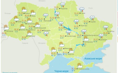 День Победы в Украине пройдет с дождями и грозами