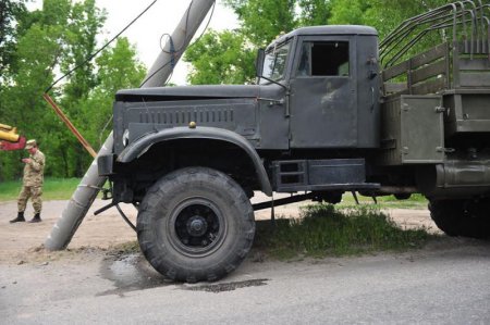 В Запорожье очередное ДТП с участием боевой техники. ФОТО