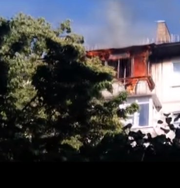 В Киеве чуть не сгорел многоквартирный дом (ТВ, видео)