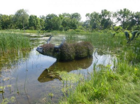 ТОПИАРИ - искусство создания фигур из цветов. ФОТО