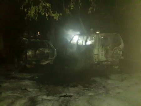 Ужгородскому прокурору сожгли авто. ВИДЕО+ФОТО