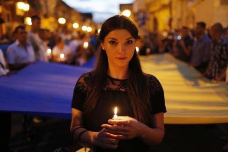 Итальянцы почтили память погибшего украинца