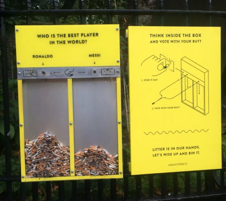 В Великобритании придумали, как заставить людей не мусорить на улицах. ФОТО