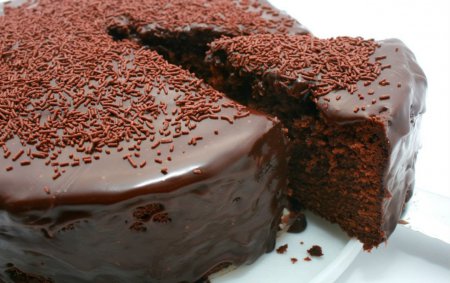 Полезный шоколадно-кофейный торт из кабачков