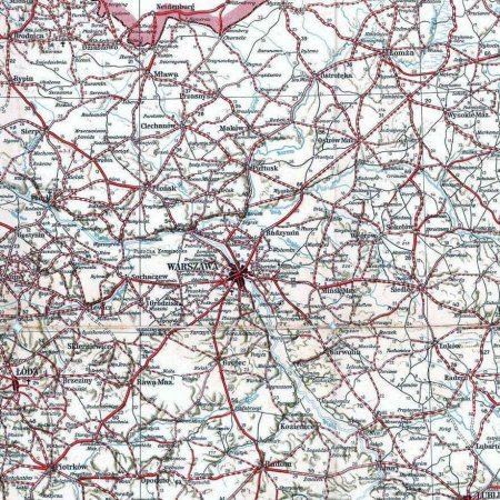 Польські дороги на картах 30-х років