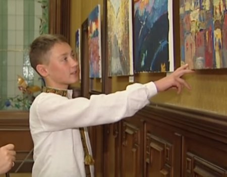 Подросток из Тернополя покоряет столицу картинами (ТВ, видео)