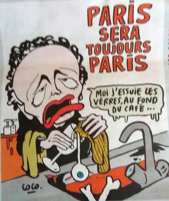 Главной темой карикатур в новом номере Charlie Hebdo стали теракты в Париже