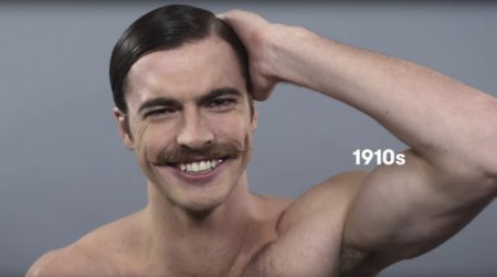Как изменились стандарты мужской красоты за 100 лет. ВИДЕО