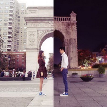 Нью-Йорк и Сеул: разница в фото