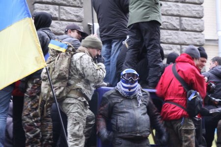 Начало Майдана. Штурм АП два года назад. Старые воспоминания и новые фото