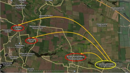 Територія навколо Красногорівки слугує полігоном для російських військ