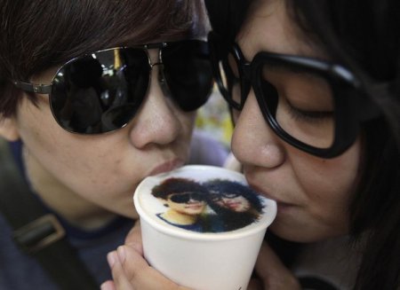 В Тайване делают фото на кофе